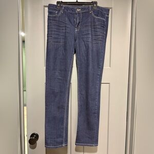 WHBM Dark Denim Straight-leg Jeans Sz 12